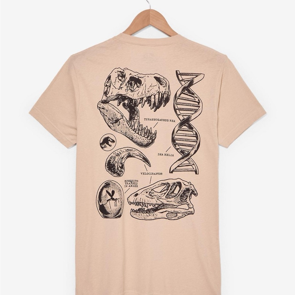 Jurassic Park Dinosaur Bones T-Shirt medium unisex